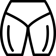 Male Hips And Quadriceps Engraving Svg Design, Free Vectors File